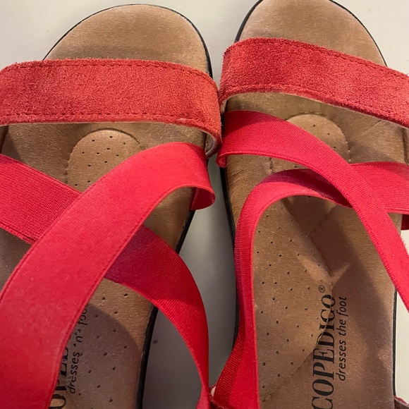 Red A’rcopedico Made in Portugal Sandals - Picture 3 of 5